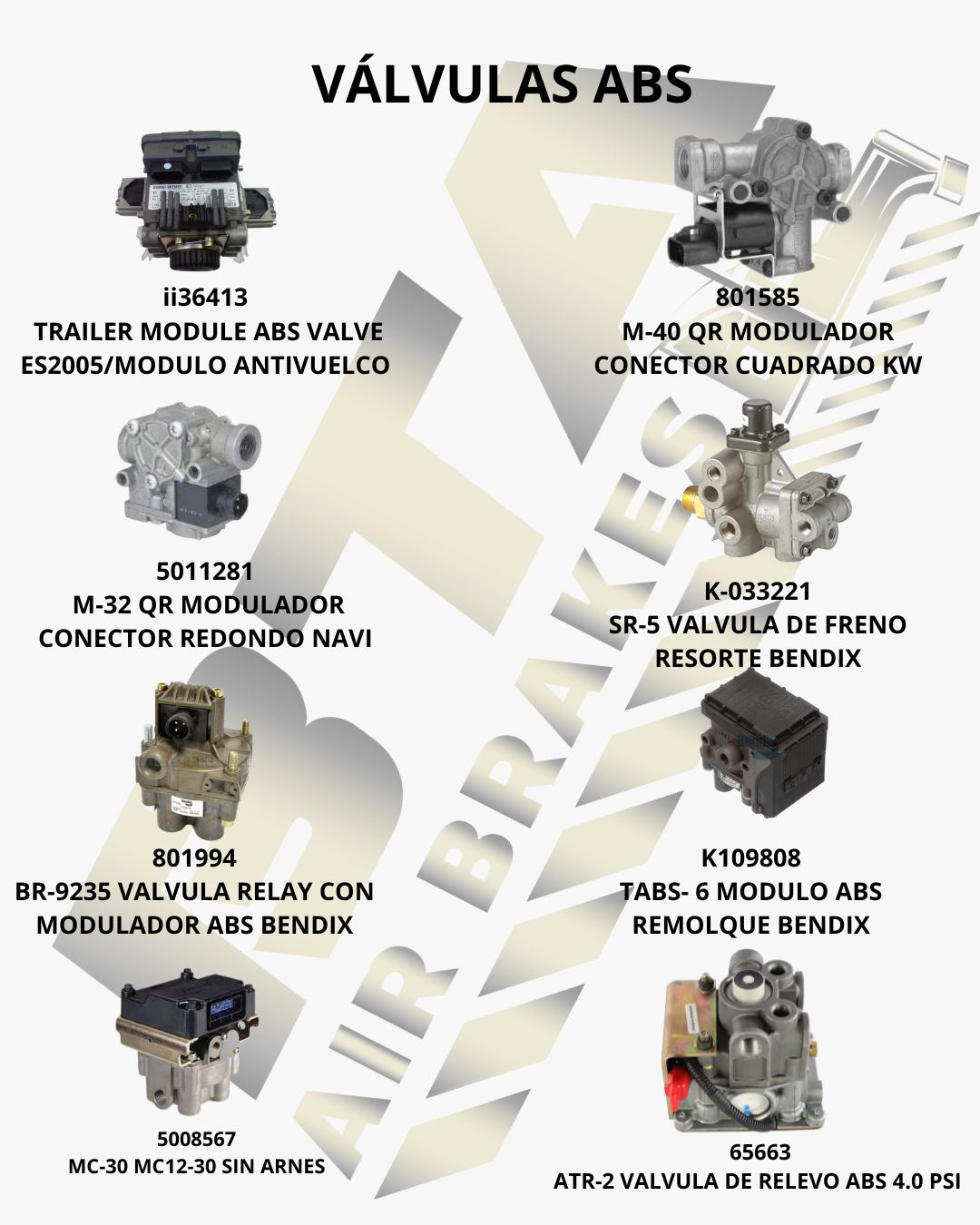Válvulas ABS