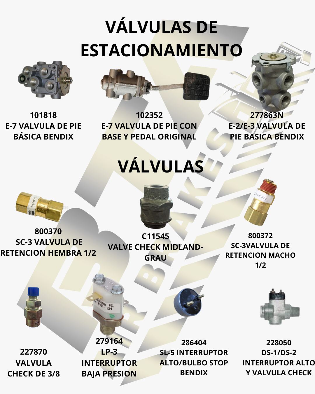 Válvulas de Estacionamiento - Producto 2